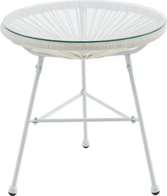 Produktbild von Gartentisch - Polyrattan - Weiß - ALIOS III von MYLIA