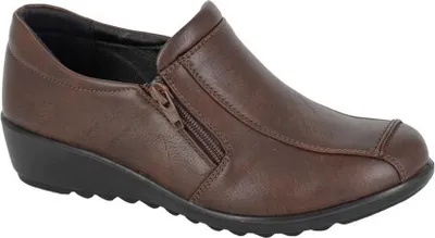 Produktbild von Boulevard - Halbschuhe für Damen DF4612 (38 EU Extraweit) (Braun)