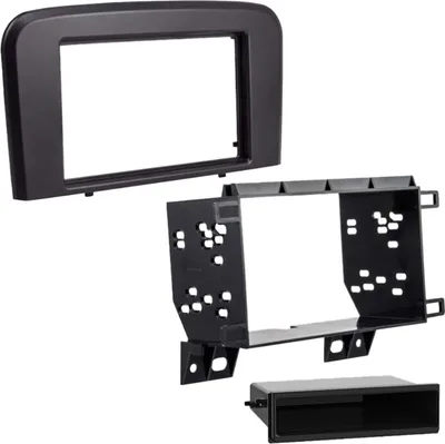 Image de Façade d'autoradio 2-DIN avec vide poche compatible avec Volvo S80(TS) 08/1998-06/2004