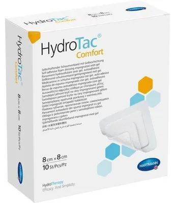 Productafbeelding van HydroTac comfortverband, schuimverband, 10 stuks