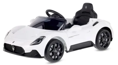 Image de Voiture électrique pour enfants Maserati GT Cabrio Voiture pour enfants blanche