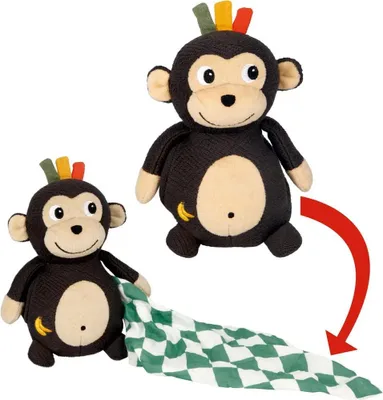 Produktbild von Little Wonder Kuscheltier mit Schnuffeltuch - Affe