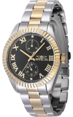 Obrázek produktu pro Invicta Specialty 47439 Dámské Hodinky - Quartz Hnutí - Nerezová Ocel s Černým Ciferníkem - 36 mm