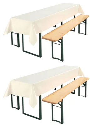 Produktbild von Beautex Party Tischdecke abwaschbar 100x250, für Biertisch geeignet