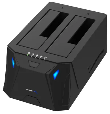 Zdjęcie produktu dla Sabrent EC-HD2B, HDD, SSD, SATA, SATA II, SATA III, 2.5,3.5", 10 TB, USB 3.2 Gen 1 (3.1 Gen 1) Type-B, Czarny