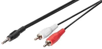 Image de Digitus DB-510300-025-S DIGITUS AudioAdapterkabel stereo 3.5mm 2.5m 2xRCA