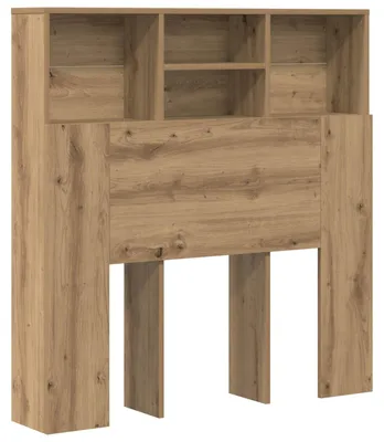 Immagine prodotto di vidaXL Mobile testiera con ripiano Rovere artigianale 100 x 19 x 103,5 cm