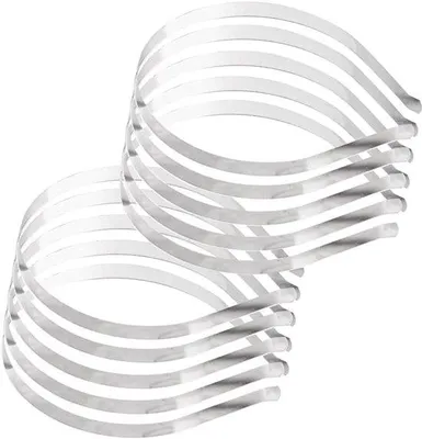 Produktbild von Famanu Haarband Set 10 Stück - Metallene Haaraccessoires für Männer und Frauen