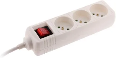 Zdjęcie produktu dla Gniazdka Zenitech, seria Blok 3, 16A, z białym przełącznikiem