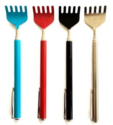 Produktbild von 4er Set Rückenkratzer Ausziehbar Teleskop Rücken Kratzer 16,5 - 51cm Kratzhilfe Metall Teleskopstab