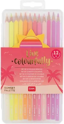 Immagine prodotto di Matite colorate Legami 12 pezzi - Vivere coloratamente megenta