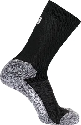 Produktbild von Salomon Socken running Speedcross mit leichter Kompression Black/White 45-47