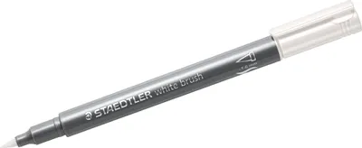 Image de 10x STAEDTLER 8321-0 Marqueur pinceau blanc weiß