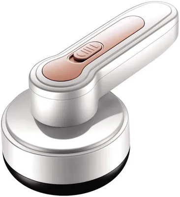 Immagine prodotto di Rimuovi pelucchi elettrico per tessuti con tre lame, portatile, ricaricabile tramite USB, per lana, tessuti, vari tipi di stoffe, indumenti e tappeti.