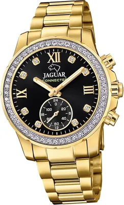 Image de Jaguar en acier inoxydable Femme Montre multifonction Sport élégant or Connected D2UJ984/1