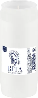 Zdjęcie produktu dla Bolsius Wkład Do Zniczy Rita 14,1cm 72h Parafinowy Biały Całoroczny
