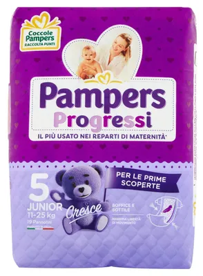Produktbild von Pannolini Pampers Progressi Maxi 11-25 Kg Misura 5 (19pz)