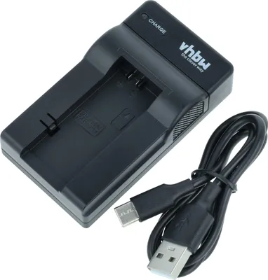 Produktbild von vhbw USB Ladegerät kompatibel mit Sony Cybershot DSC-F77, DSC-FX77, DSC-P2, DSC-P12, DSC-P10 Kamera Camcorder/Akku - Ladeschale, Ladeanzeige, 4,2 V