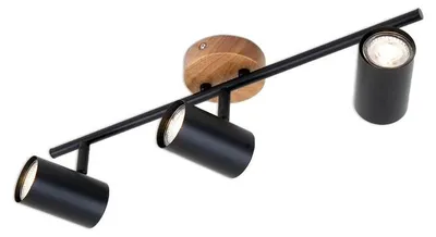 Produktbild von Pendelleuchte Schwenkbar Design by Kare GU10 35 W schwarz Metall-Holz Briloner
