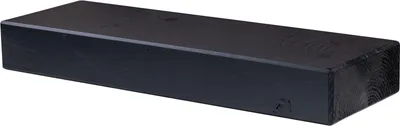 Produktbild von levandeo Wandregal Holz Massiv 60x20cm Schwarz Wandboard Regal Wandboard Balken