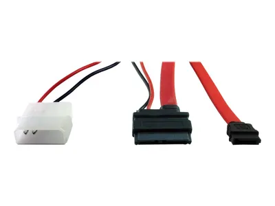 Produktbild von Inter-Tech Kabel Slim DVD Anschluss SATA + Power 0,3/0,3 m