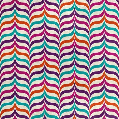 Image de Royal Velvet Tissu Polyester A coudre - motif abstraction multicolore