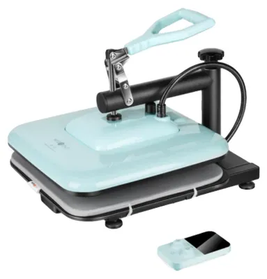 Produktbild von Heißpressmaschine, Schwenkdesign, schnelles Heizen, Himmelblau, EU