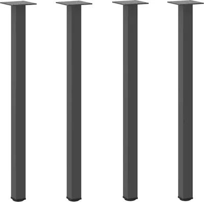 Immagine prodotto di Gambe per tavolo consolle 4 pz Antracite 72-74 cm Acciaio