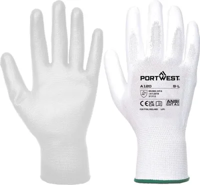 Produktbild von Portwest A120 PolyurethanBeschichteter-Handschuh White Gr. XXXL