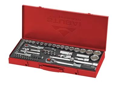 Produktbild von STUBAI Premium Steckschlüsselsatz 1/2' + 1/4' 1/2'+1/4' 60tlg