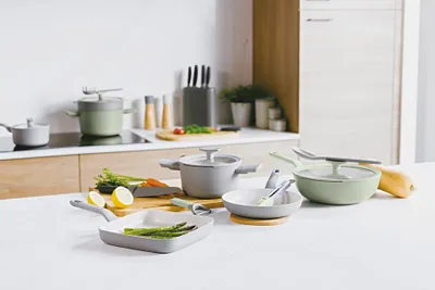 Produktbild von BergHOFF 3950428, 3,1 l, Grau, Aluminium, CeraGreen, Keramik, Elektro, Gas, Halogen, Induktion, Grau