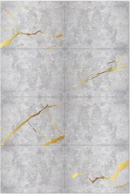 Produktbild von Betonplatten, Steinfliesen – Vinyl Fußmatte – 60x90 cm – Rutschfest, Pflegeleicht & Langlebig