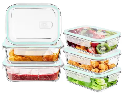 Produktbild von Glasbehälter mit Deckel, Set mit 12 Stück