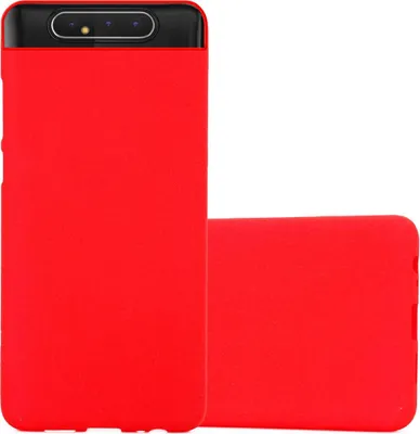Produktbild von Cadorabo Schutzhülle für Samsung Galaxy A80 / A90 4G Hülle in Rot Handyhülle TPU Etui Cover Case