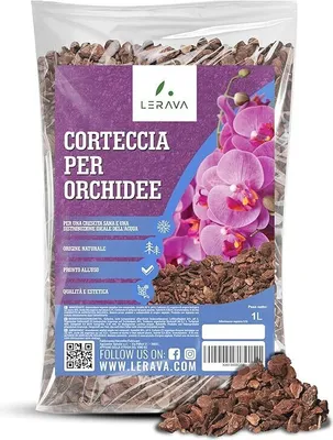 Produktbild von LERAVA® Rinde für Orchideen [ Italy] - 1L - Für gesundes Wachstum, Pinienrinde und Tongranulat für eine ideale Wasser- und Nährstoffverteilung