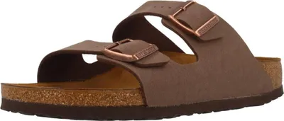 【関税&送料込】Birkenstock Arizona Bs Microfiber Sandals Birkenstock Arizona klapki, 2 klamry, brązowe, Brązowy