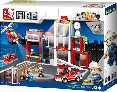 Produktbild von Sluban BLOCKS SLUBAN FIRE STATION 612 PCS