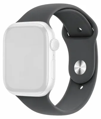 Produktbild von Ventarent Silikon-Sportarmband für Apple Watch 38/40/41 mm, Dunkelgrau, S/M