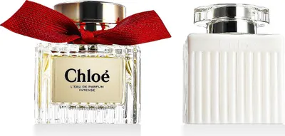Two Chloe perfume bottles are displayed side-by-side against a white background.