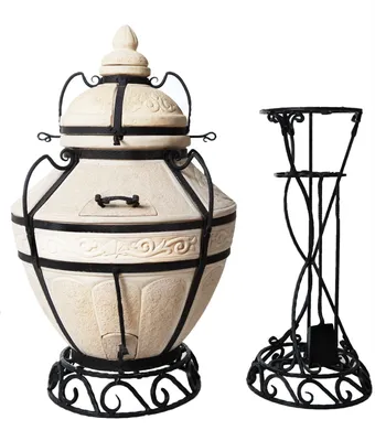 Produktbild von Tandoori Ofen “Aladdin” Tandoor Variante: Aladdin ohne Klappdeckel mit Untergestell