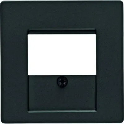 Image de Berker 6810336086 Pièce centrale pour prise TDO anthracite velours Berker Q.1/Q.3