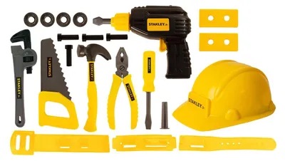 Imagen del producto de Juego de herramientas Stanley de 19 piezas con casco