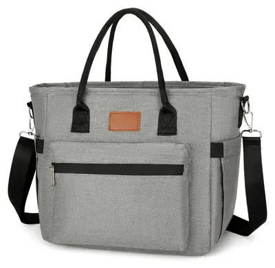 Produktbild von Omgoods – Isolierte Lunchtasche für Arbeit und Picknicks (15,5 Liter, Grau)