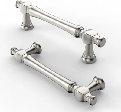 Produktbild von 10 Edelstahl Satin Nickel Griffe 96mm für Schränke und Türen