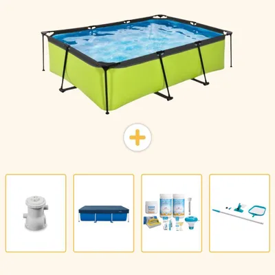 Immagine prodotto di Piscina fuori terra rettangolare - 220x150x65 cm - 5 pezzi - SCB7