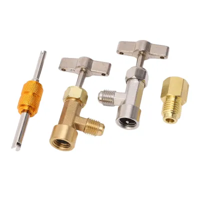Produktbild von R134A Adapter,Einzelne Pannendosenhähne,Selbstdichtendes Ventil,Selbstdichtender Ventiladapter,Selbstdichtendes Ventilkit,Reparaturwerkzeug für Klimaanlagenleitungen