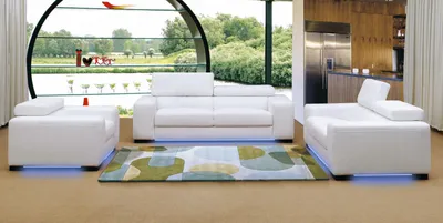 Productafbeelding van XXL Big 3 Sitzer (ohne 2+1) Sofa Couch Polster Couchen Sofas Leder Sitz Design
