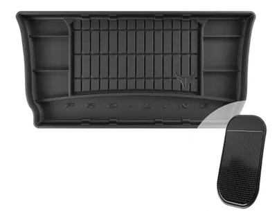 Productafbeelding van moto-MOLTICO rubberen bagageruimtebeschermer met opbergfunctie, geschikt voor de Smart Fortwo III (2014-2020), hatchback