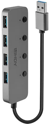 Produktbild von 4 Port USB 3.0 Hub mit Ein-/Ausschaltern