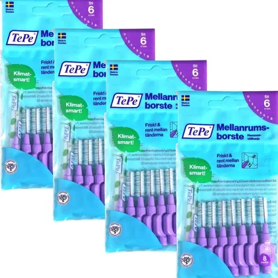 Produktbild von 4x TePe Original Interdentalbürsten - 1,1 mm lila - 4x 8 Stück